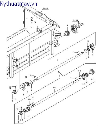 Truyền động hàm cắt 